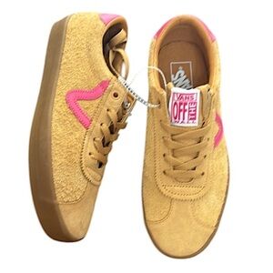 Vans Sneakers Sport Low Damen Gum
Multi Yellow Mustard Suede with pink  NWT SZ 8